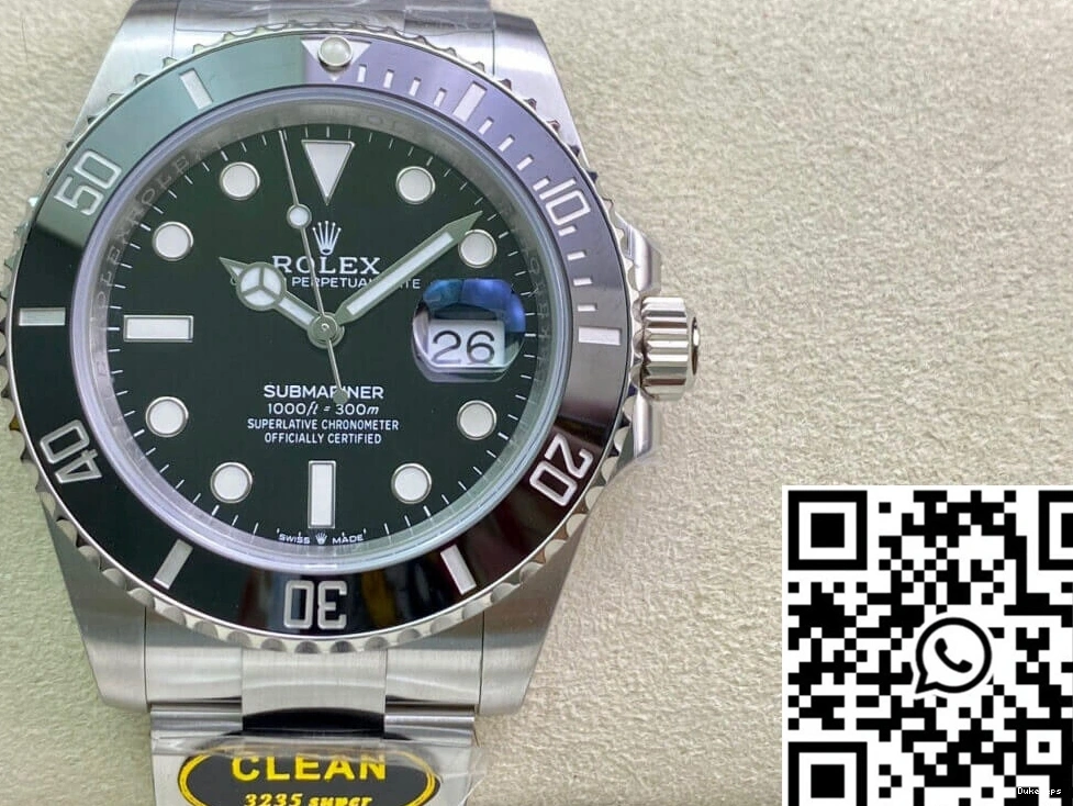 Factory Clean Submariner Rolex Dial Black M126610LN-0001 41MM 0325